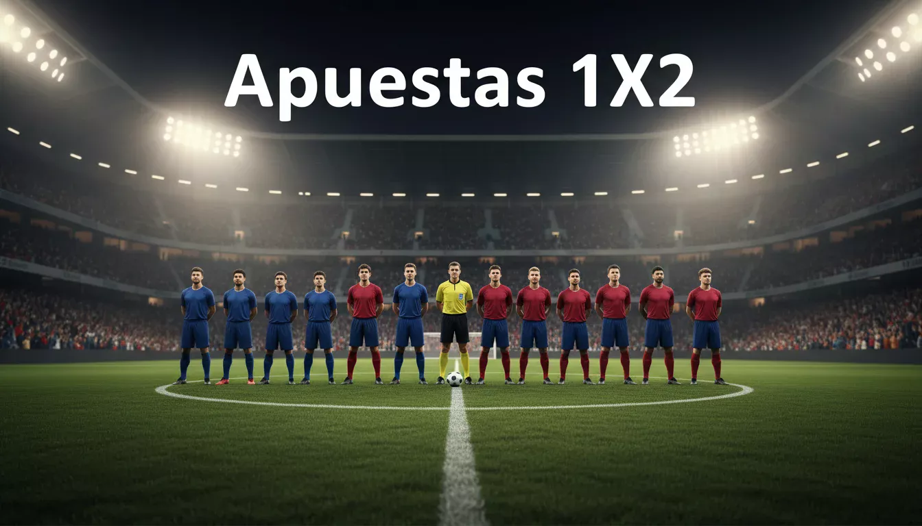 Estadio de fútbol con aficionados animando durante un partido nocturno