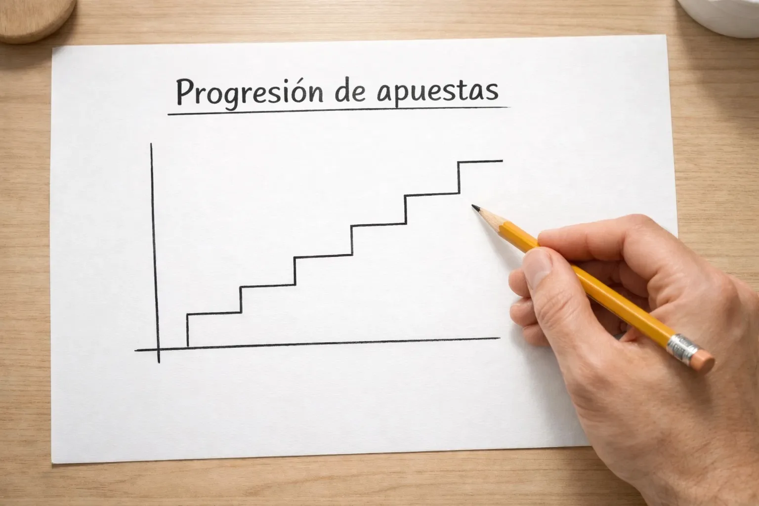 Gráfico simple mostrando progresión de apuestas